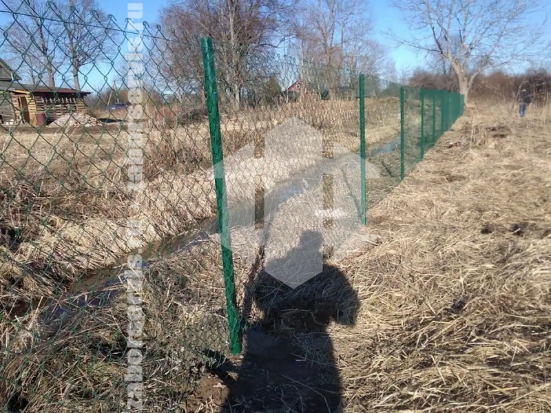 Забор из сетки рабицы с проволокой 82 метра