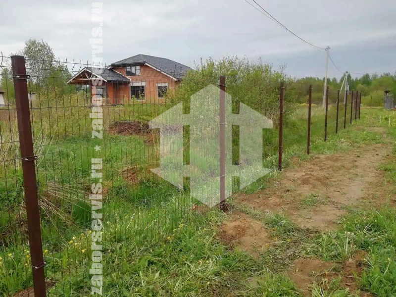 3D заборы для частного дома 105 метров 6 мм