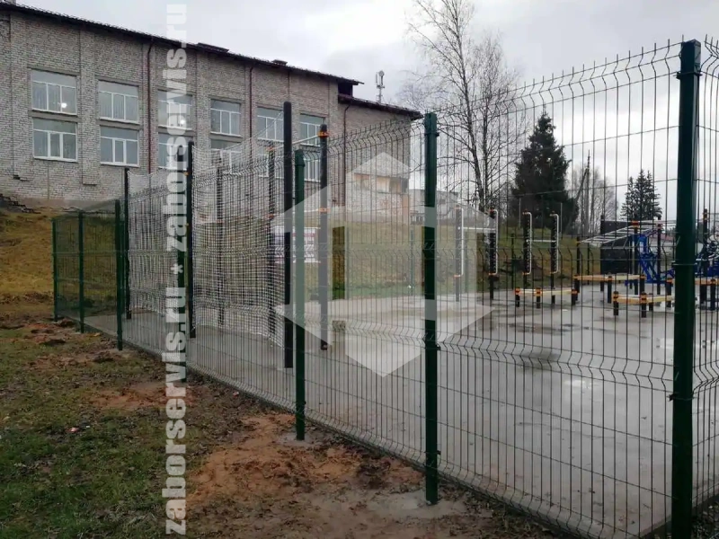 Забор из сварной сетки 55 метров