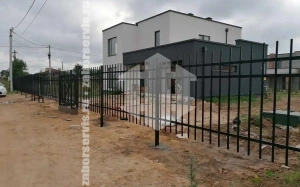 Сварной забор с откатными воротами 85 метров