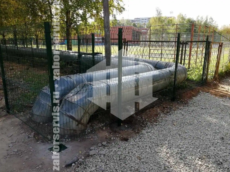 Секционный 3D забор 90 метров